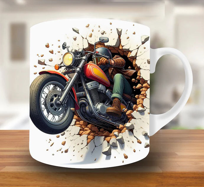 Biker Breakout 3D Mug